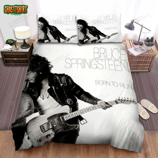 Bruce Springsteen Born To Run Album Cover Bed Sheets Spread Comforter Duvet Cover Bedding Set