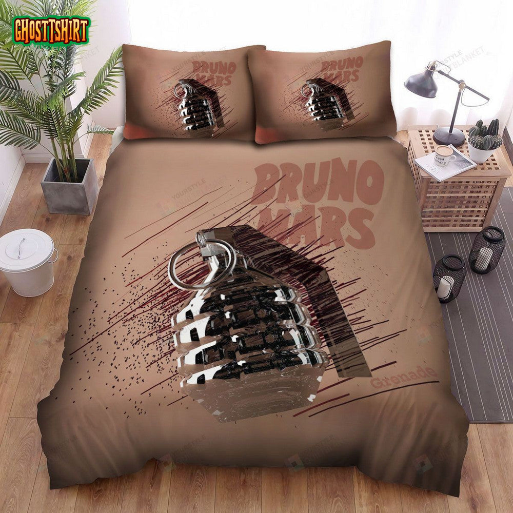 Bruno Mars Grenade Song Alternative Art Cover Bed Sheets Spread Duvet Cover Bedding Set