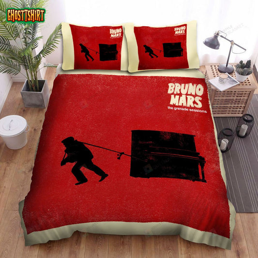 Bruno Mars The Grenade Sessions Album Art Cover Bed Sheets Spread Duvet Cover Bedding Set