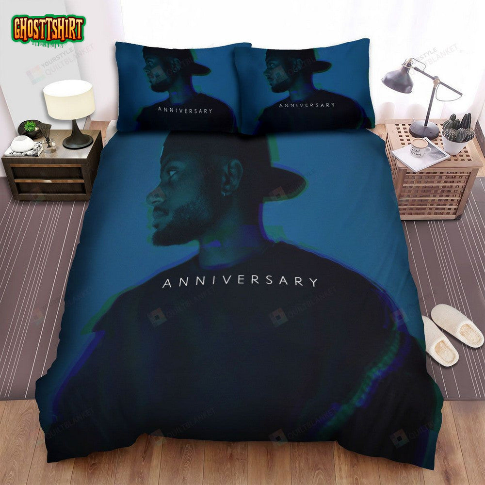 Bryson Tiller Anniversary Album Cover Bed Sheets Spread Comforter Duvet Cover Bedding Set