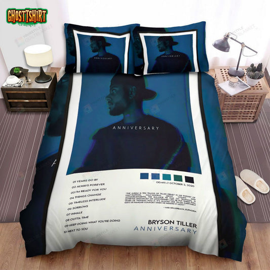 Bryson Tiller Anniversary Poster Bed Sheets Spread Comforter Duvet Cover Bedding Set