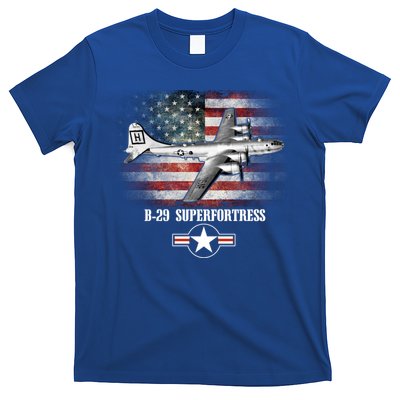 Bgift29 Superfortress American Flag Patriotic Gift Usaf Gift T-Shirt