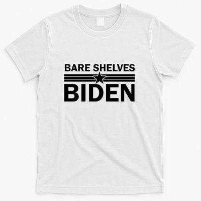 Bare Shelves Biden Conservative Liberal Impeach USA Flag T-Shirt
