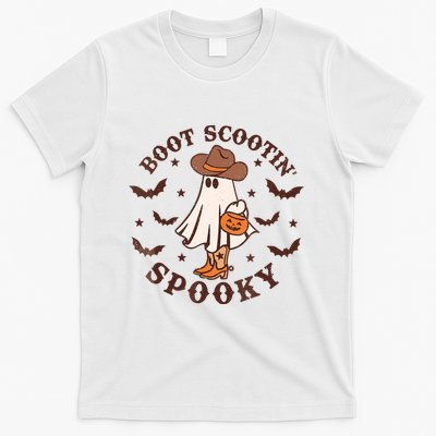 Boot Scootin Spooky Cowboy Ghost Western Halloween Cute Spooky T-Shirt