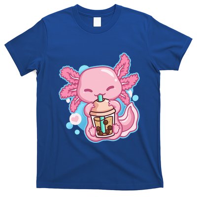 Boba Tea Bubble Tea Milk Tea Anime Axolotl T-Shirt