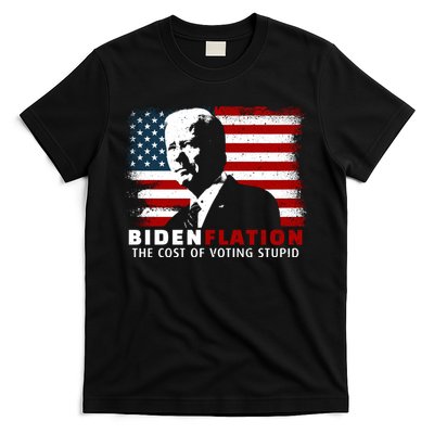 BidenFlation The Cost Of Voting Stupid Biden Flation T-Shirt