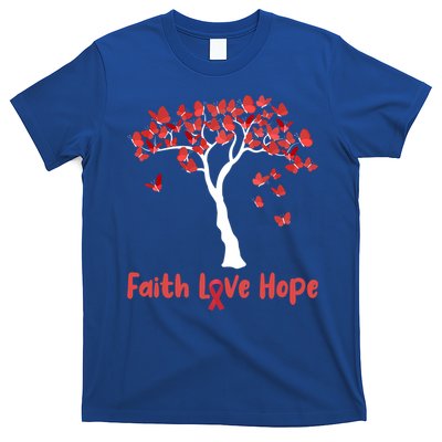 Butterfly Tree Faith Love Hope Gift T-Shirt