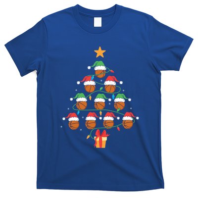 Basketball Tree Ornat Ugly Christmas Basketball Player Gift T-Shirt