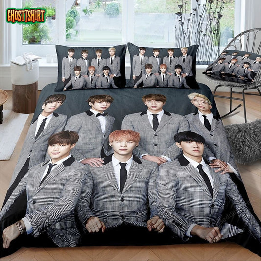BTS Kpop Boygroup Bedding Set Ver 1