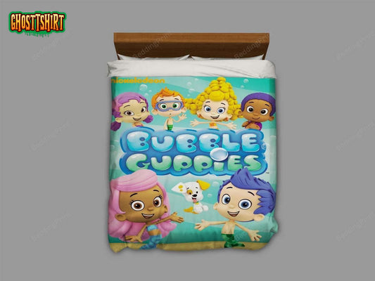 Bubble Guppies Duvet Cover Bedding Set