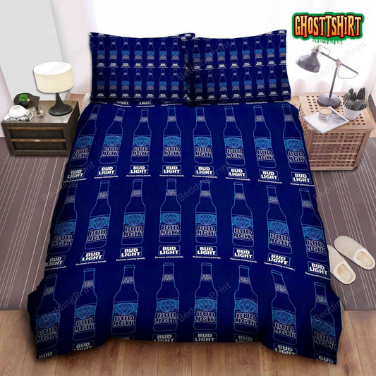 Bud Light Digital Artwork Bed Sheets Duvet Cover Bedding Set