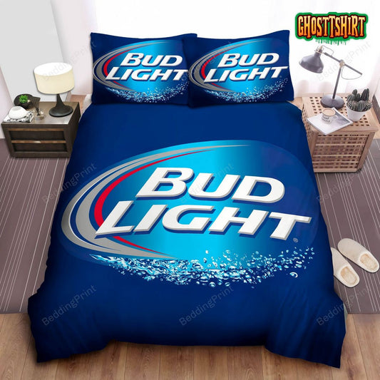 Bud Light Symbol Bed Sheets Duvet Cover Bedding Set