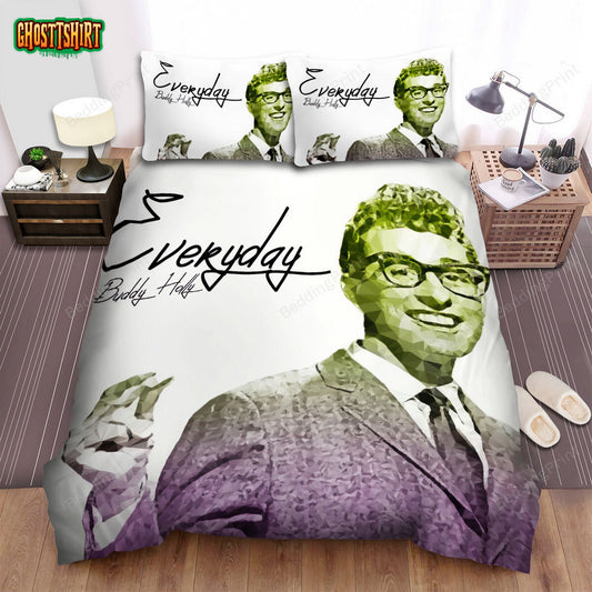 Buddy Holly Everyday Album Cover Bed Sheets Duvet Cover Bedding Set