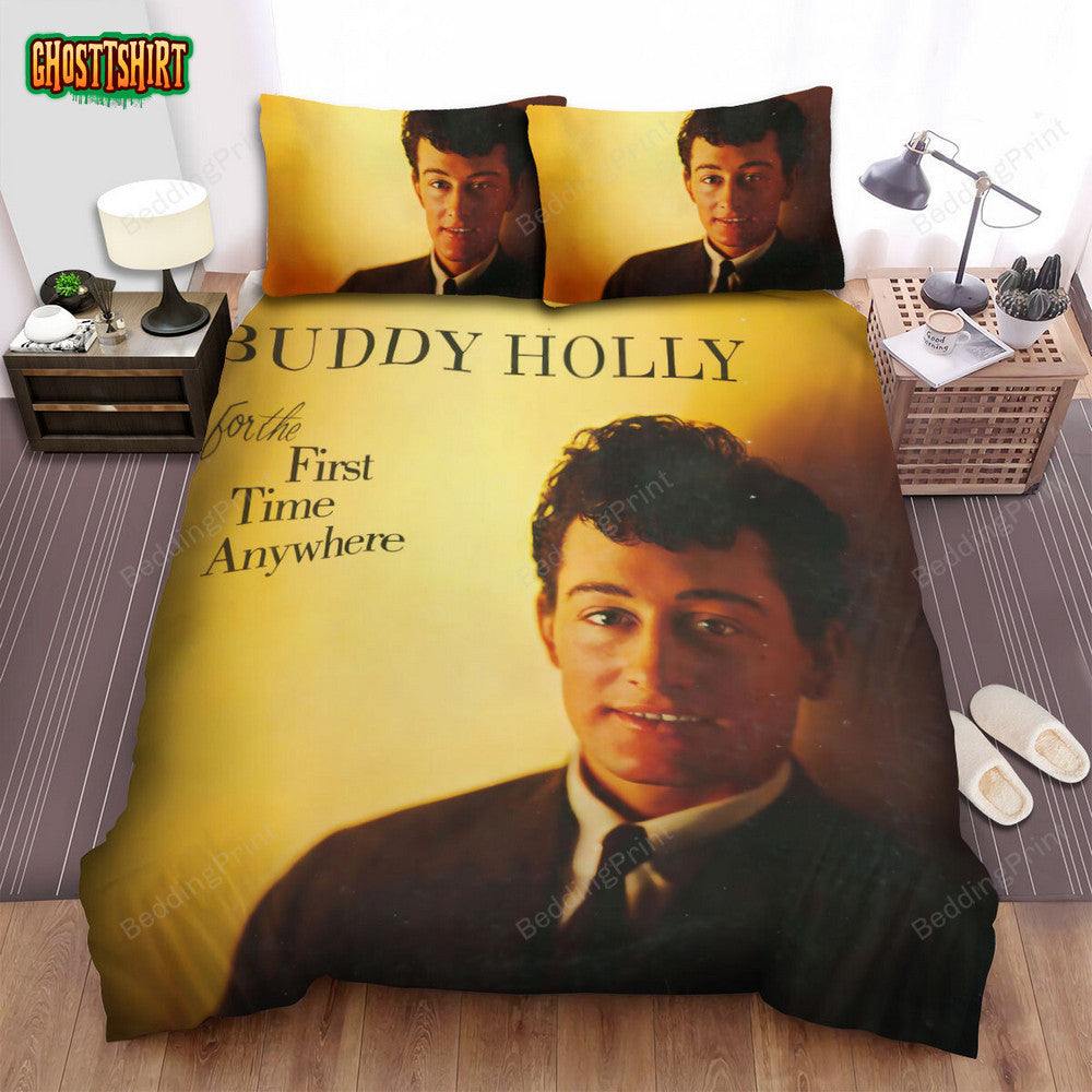Buddy Holly For The Firt Time Anywhere Album Cover Bed Sheets Duvet Cover Bedding Set