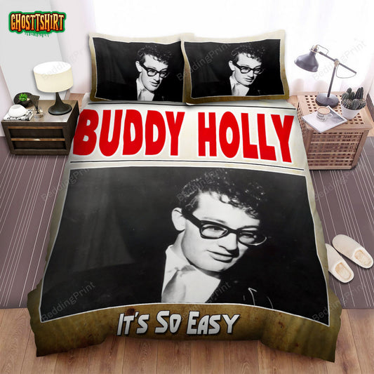 Buddy Holly It’s So Easy Album Cover Bed Sheets Duvet Cover Bedding Set
