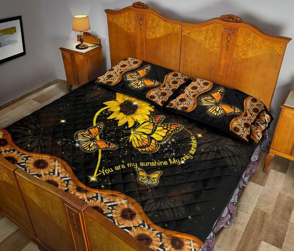 Butterfly – 3-pc Quilt Bedding Set Vintage 03