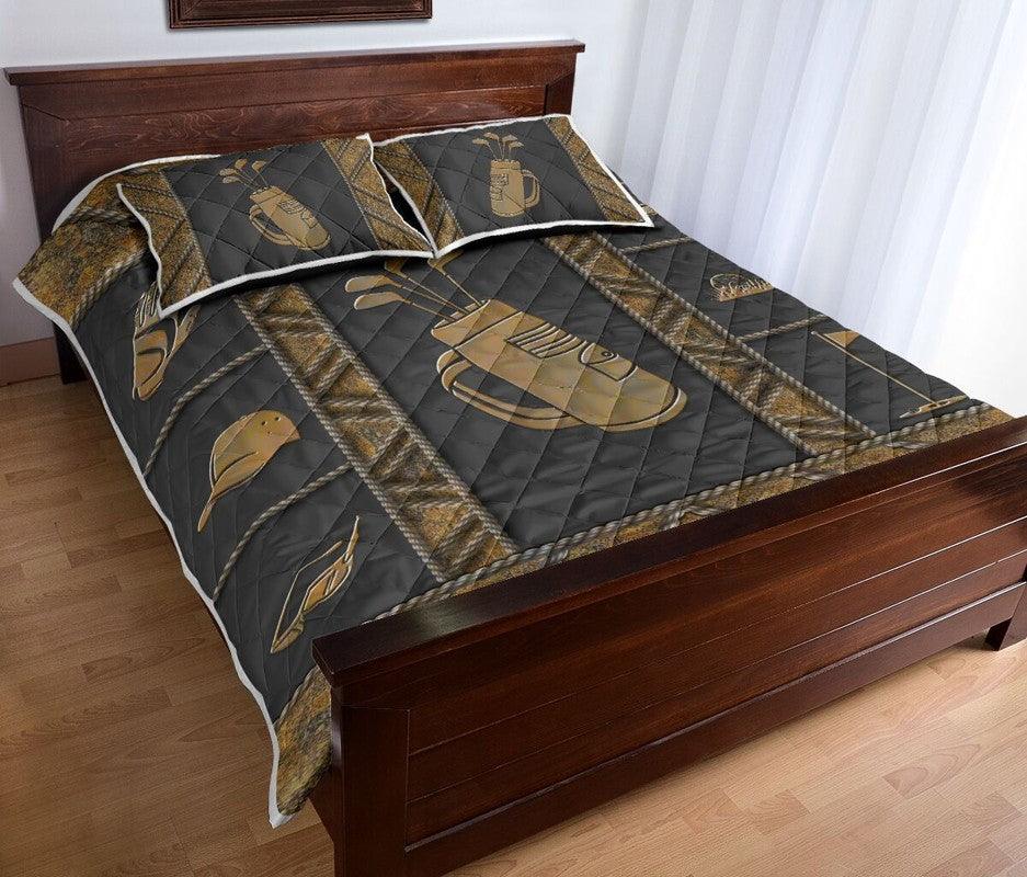 Golf 3-pc Quilt Bedding Set & Pillow Covers