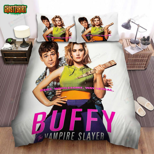 Buffy The Vampire Slayer (1992) Movie Poster Bed Sheets Spread Comforter Duvet Cover Bedding Set
