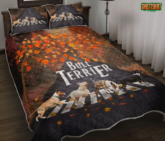 Bull Terrier Autumn Bedding Set