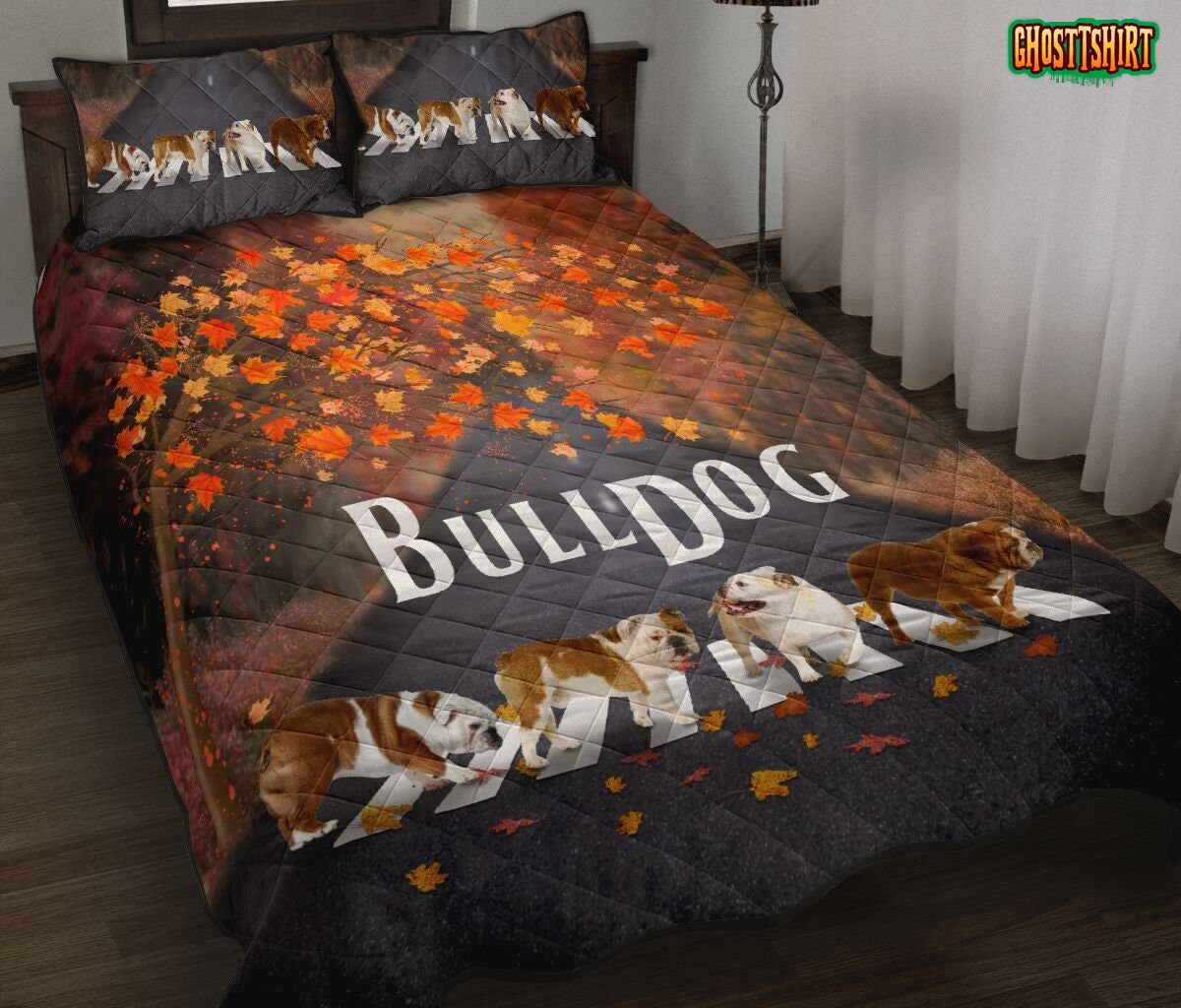 Bulldog Autumn Bedding Set