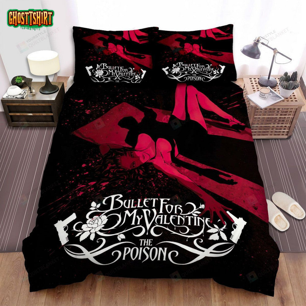 Bullet For My Valentine Album The Poison Bed Sheets Spread Comforter Duvet Cover Bedding Set