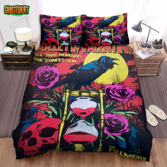 Bullet For My Valentine Poster Bed Sheets Spread Comforter Duvet Cover Bedding Set