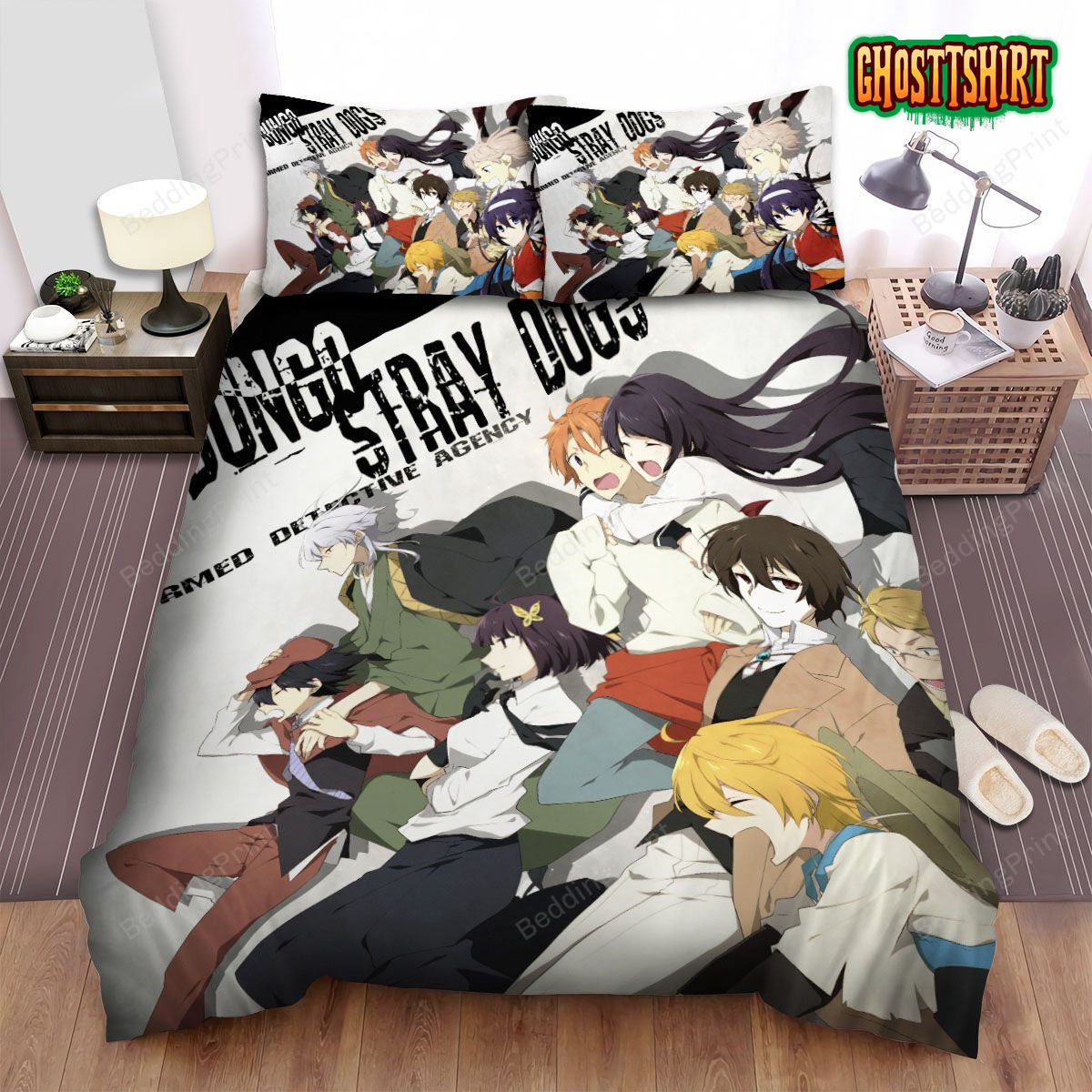 Bungou Stray Dogs Bungou Sutorei Doggusu Bed Sheets Duvet Cover Bedding Set