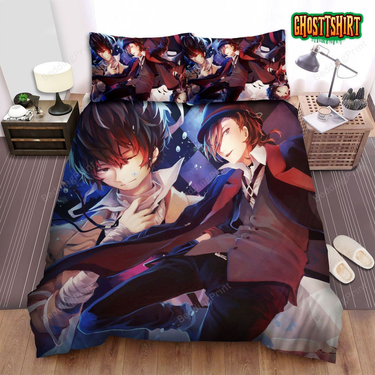 Bungou Stray Dogs Bungou Sutorei Doggusu Manga Anime Bed Sheets Duvet Cover Bedding Set