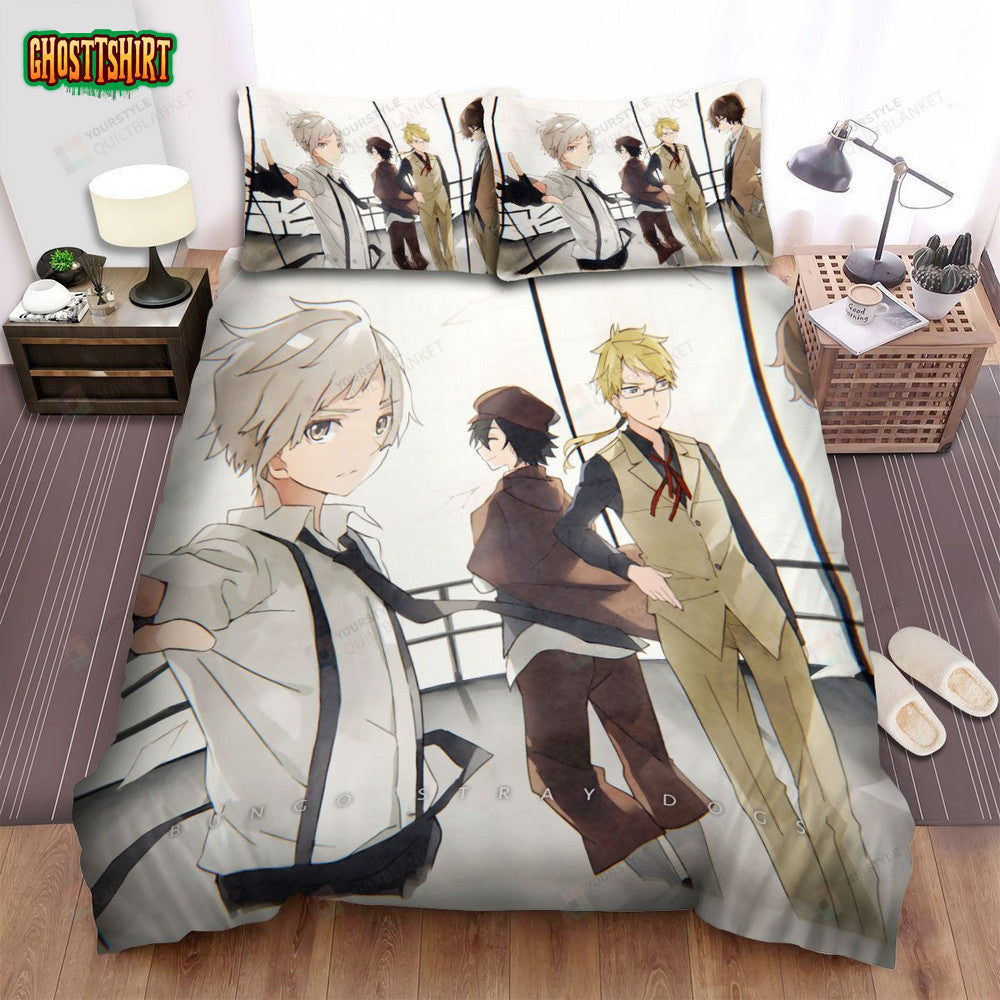 Bungou Stray Dogs Manga Anime Detective Bed Sheets Spread Comforter Duvet Cover Bedding Set