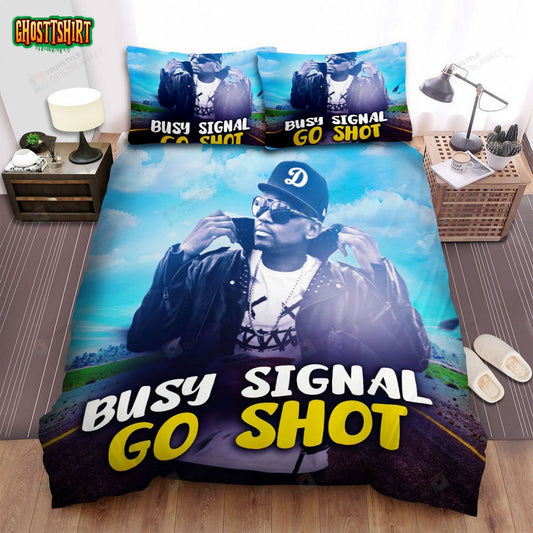 Busy Signal Go Shot Album Music Bed Sheets Spread Comforter Duvet Cover Bedding Set