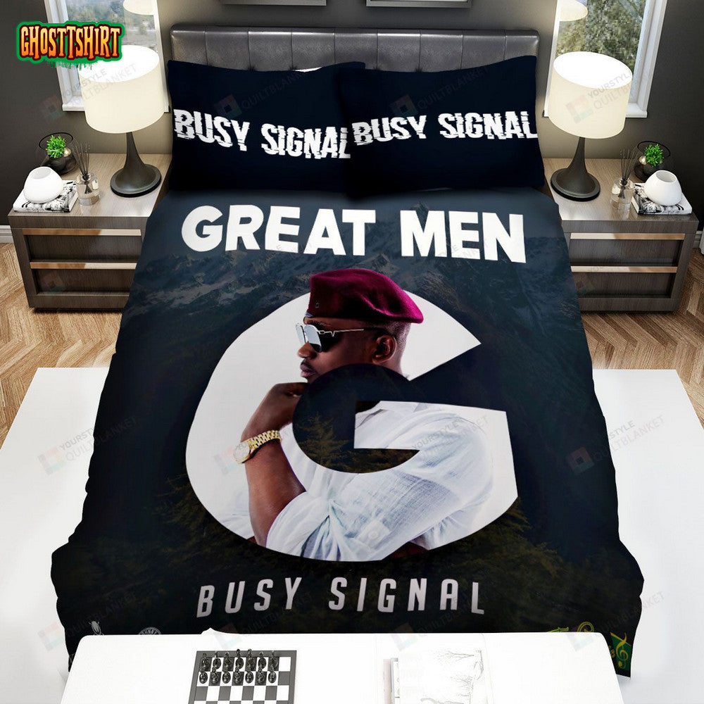 Busy Signal Great Men Album Music Bed Sheets Spread Comforter Duvet Cover Bedding Set