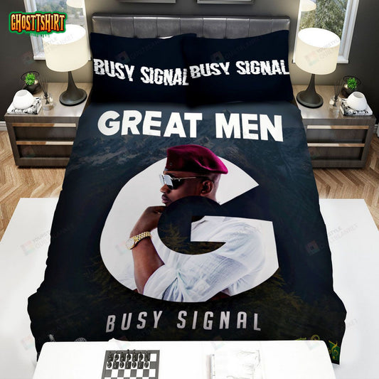 Busy Signal Great Men Album Music Bed Sheets Spread Comforter Duvet Cover Bedding Set