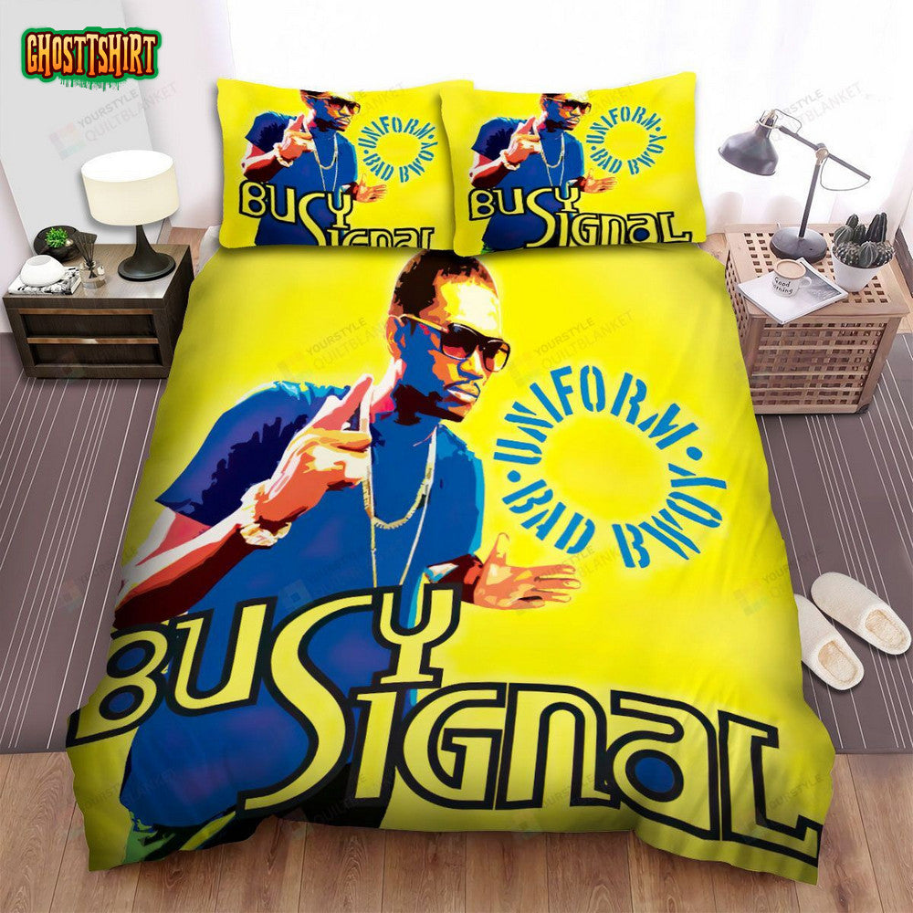 Busy Signal Uniform Bad Bwoy Album Music Bed Sheets Spread Comforter Duvet Cover Bedding Set