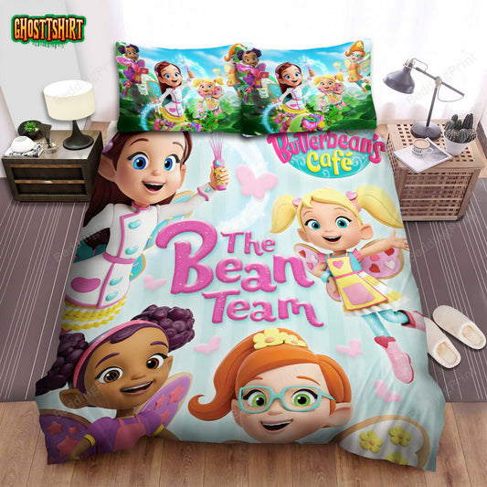 Butterbean’s Cafe The Bean Team Bed Sheets Spread Duvet Cover Bedding Set