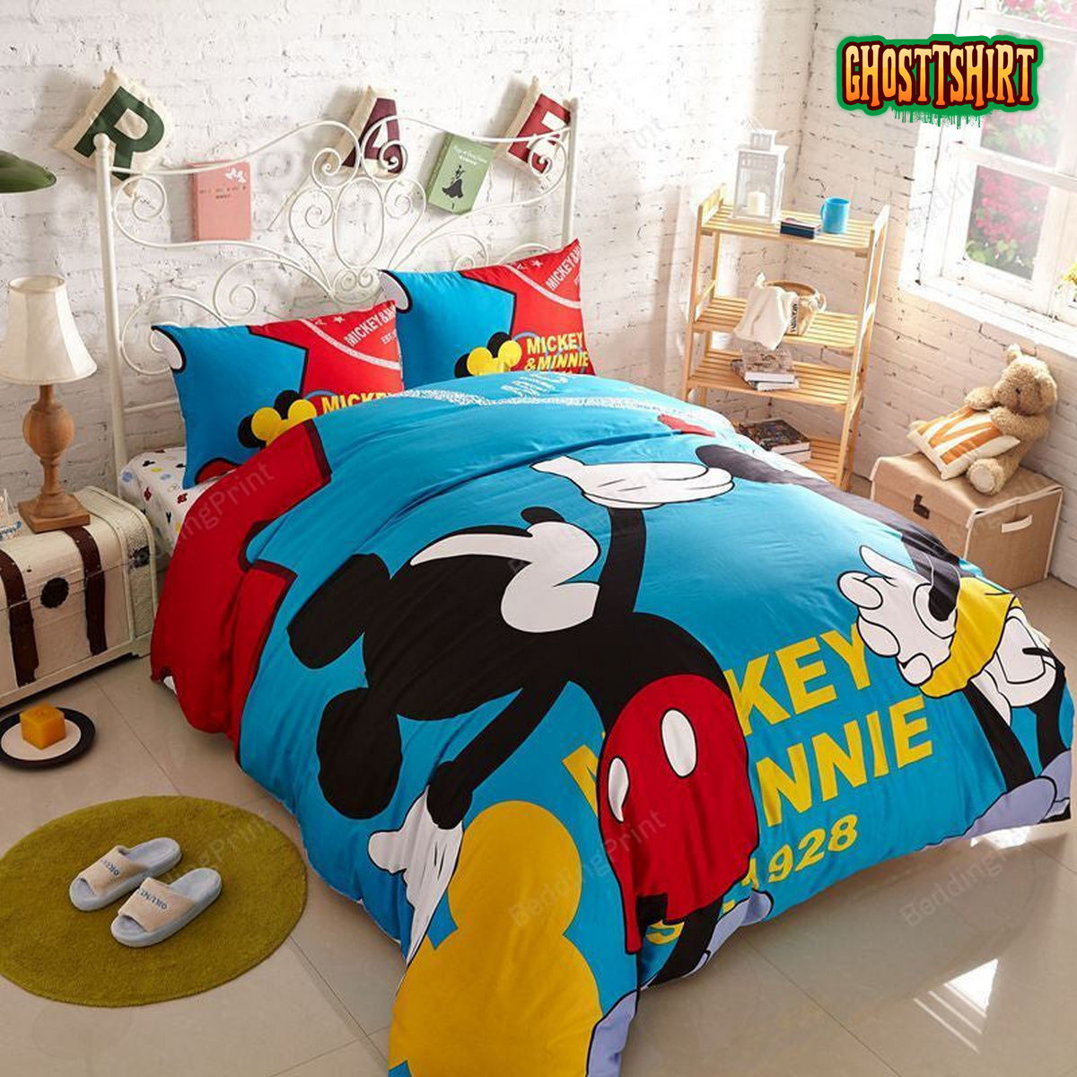 Buy Mickey And Minnie Mouse Duvet Cover Bedding Set