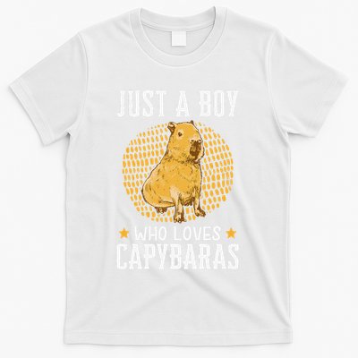 Boy who loves Capybaras South American Capybara T-Shirt