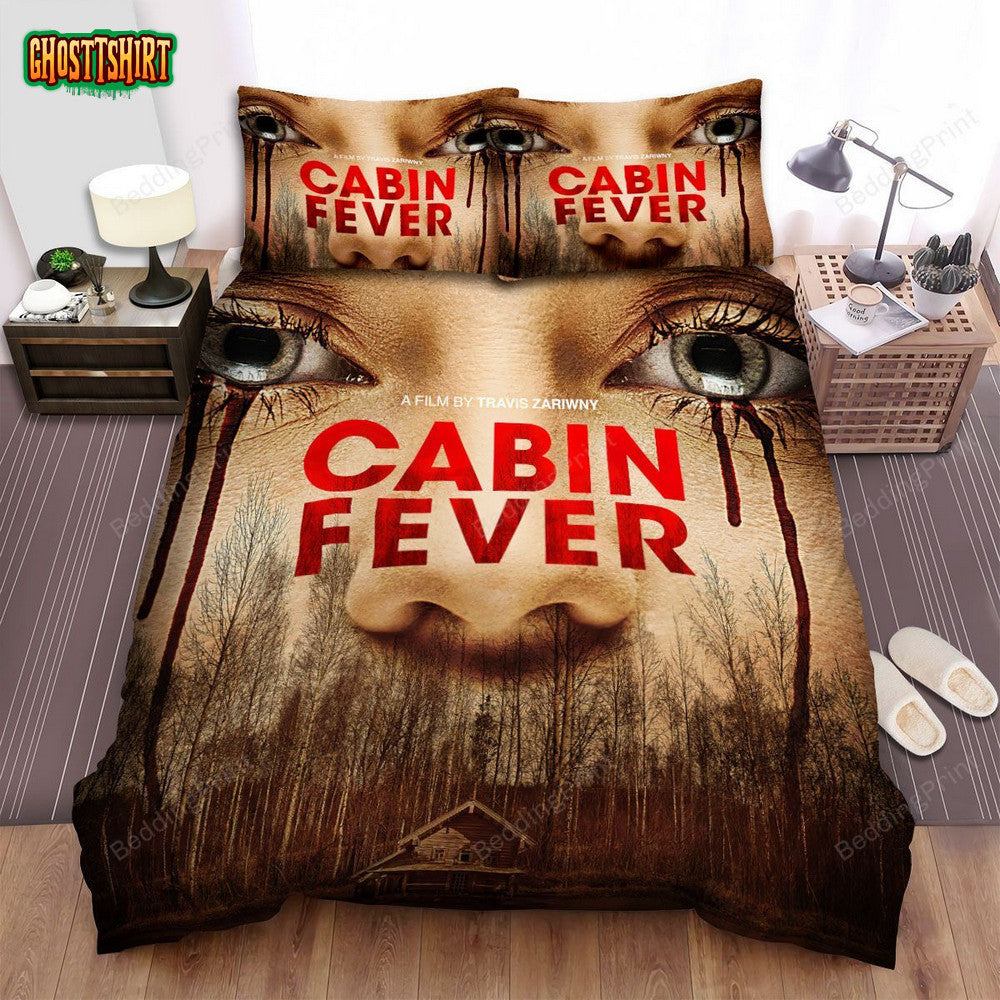 Cabin Fever (2002) A Film Bt Travis Zảiwny Movie Poster Bed Sheets Duvet Cover Bedding Set