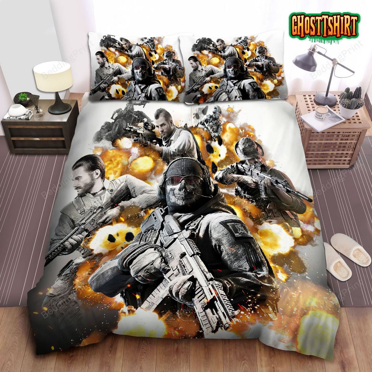 Call Of Duty, Hd Wallpaper Of Cod Mobile Bed Sheets Duvet Cover Bedding Set
