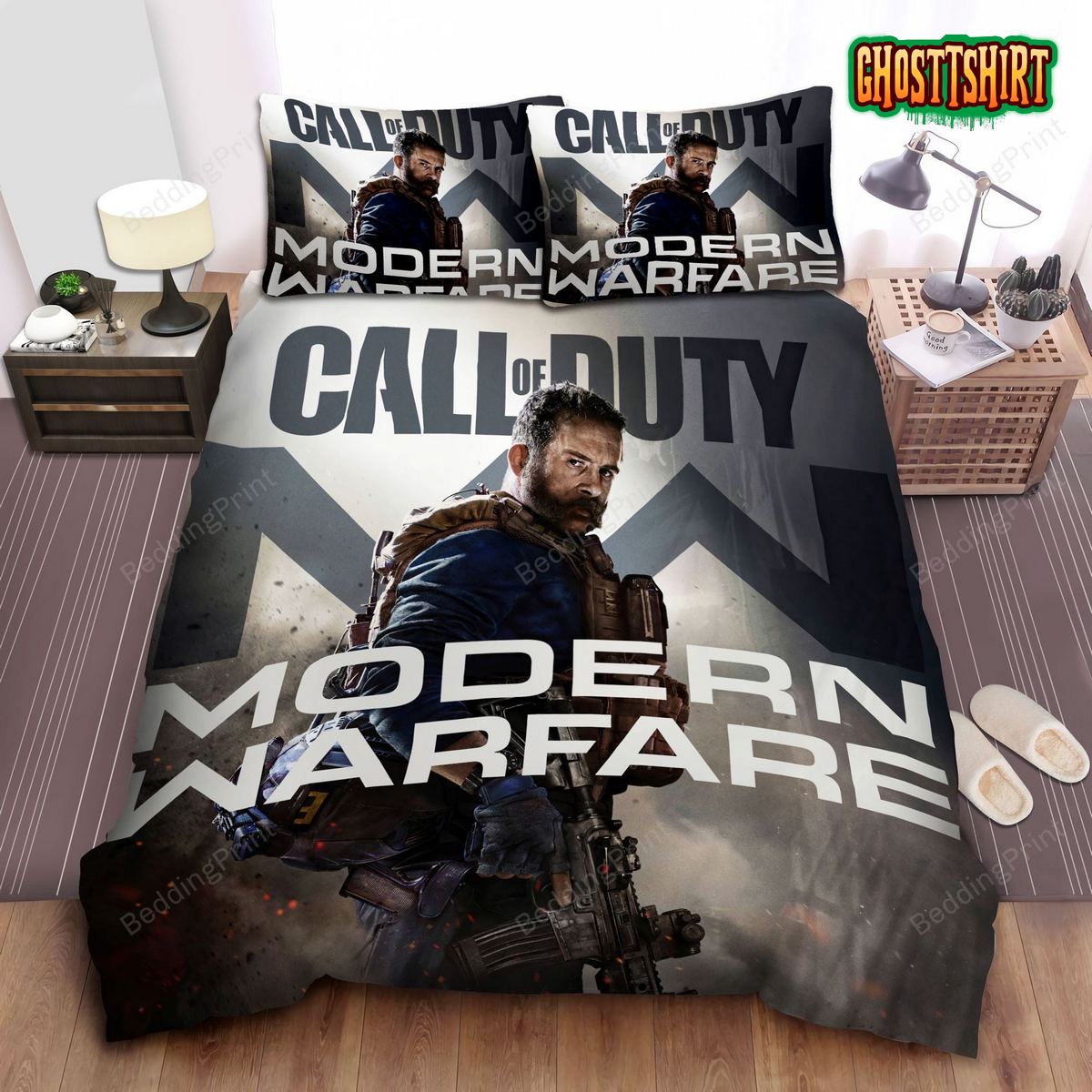 Call Of Duty, Modern Warfare Character Bed Sheets Duvet Cover Bedding Set