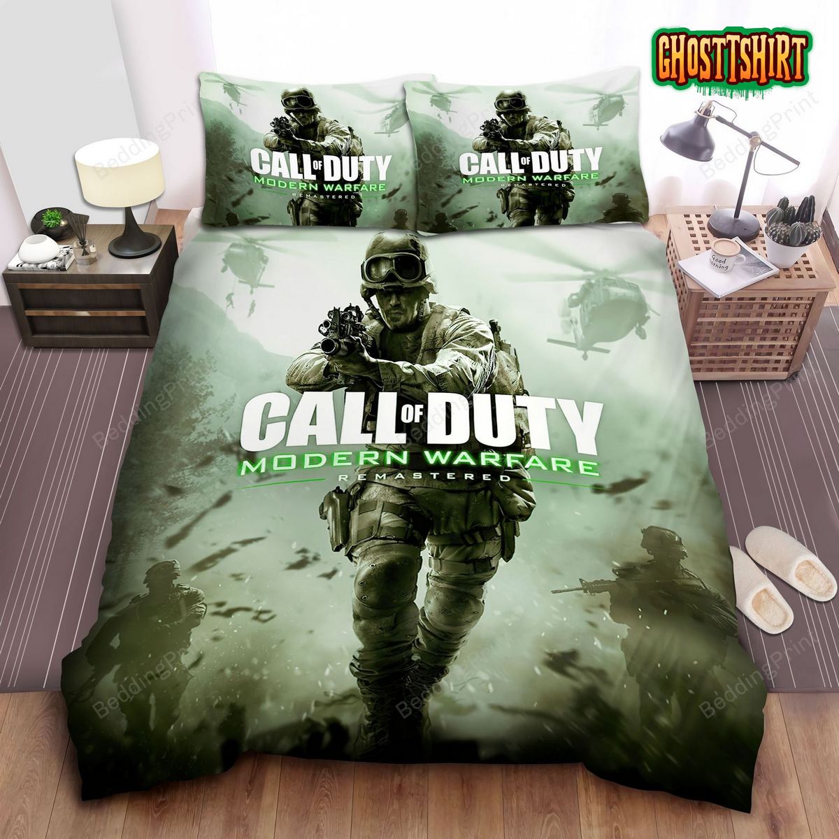 Call Of Duty, Modern Warfare The 4th Game Bed Sheets Duvet Cover Bedding Set