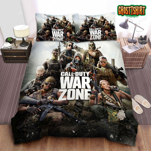 Call Of Duty, Warzone Image Bed Sheets Duvet Cover Bedding Set