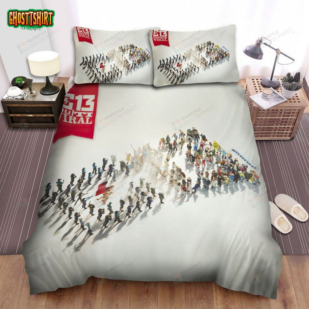 Calle 13 Music Band Multiviral Album Cover Bed Sheets Spread Comforter Duvet Cover Bedding Set