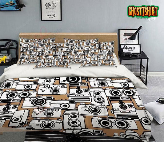 Camera Pattern Bedding Set