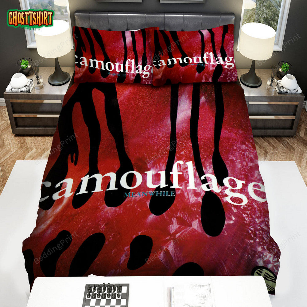 Camouflage Band Album Meanwhile Bed Sheets Duvet Cover Bedding Set