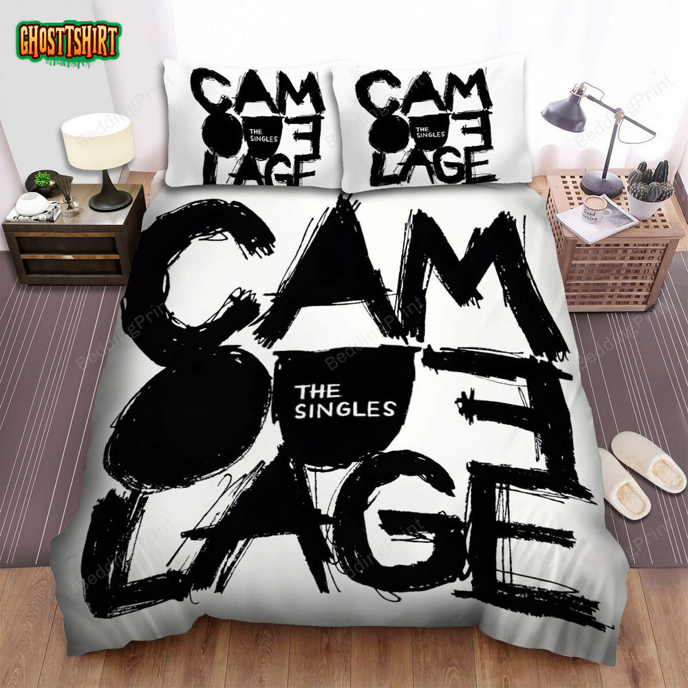 Camouflage Band Album The Singles Bed Sheets Duvet Cover Bedding Set