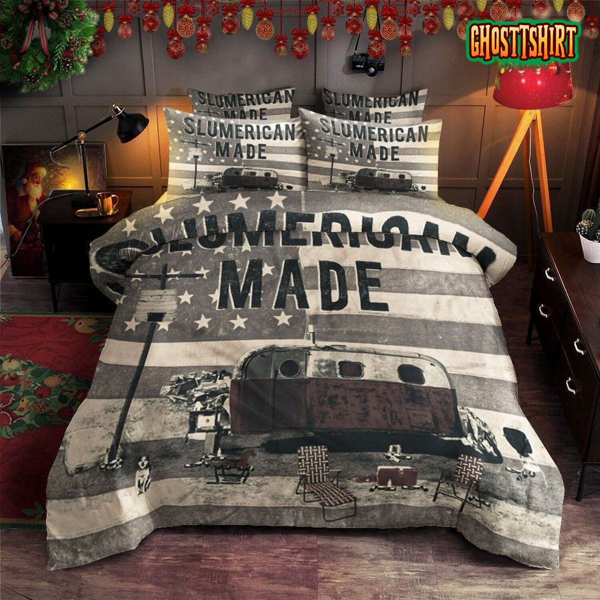 Camper Van Slumerican Made Bed Sheets Duvet Cover Bedding Set