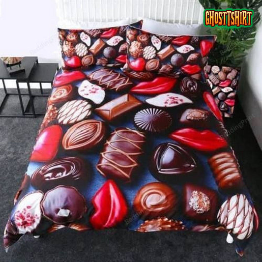 Candy Chocolate Bed Sheets Duvet Cover Bedding Set