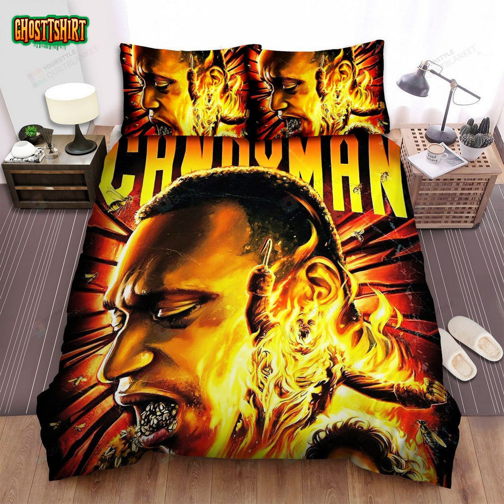 Candyman (1992) Movie Illustration 3 Bed Sheets Spread Comforter Duvet Cover Bedding Set