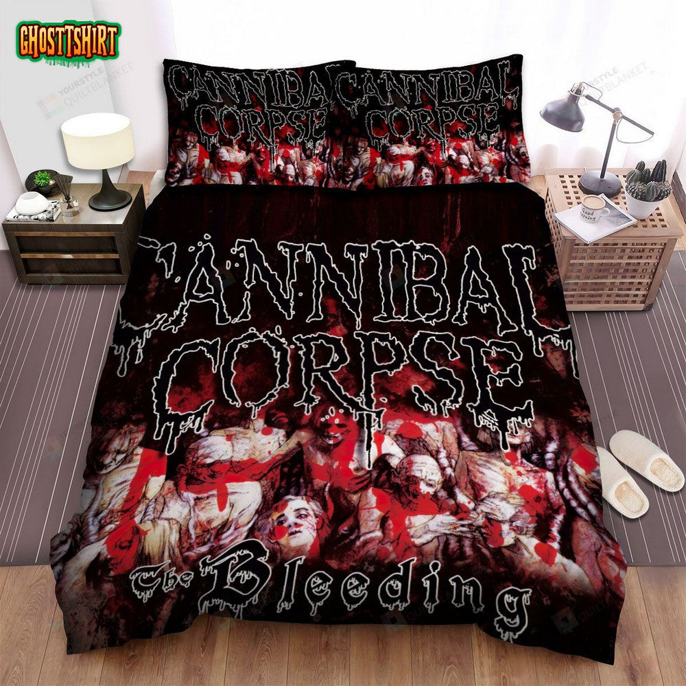 Cannibal Corpse The Bleeding Album Art Cover Bed Sheets Spread Comforter Duvet Cover Bedding Set