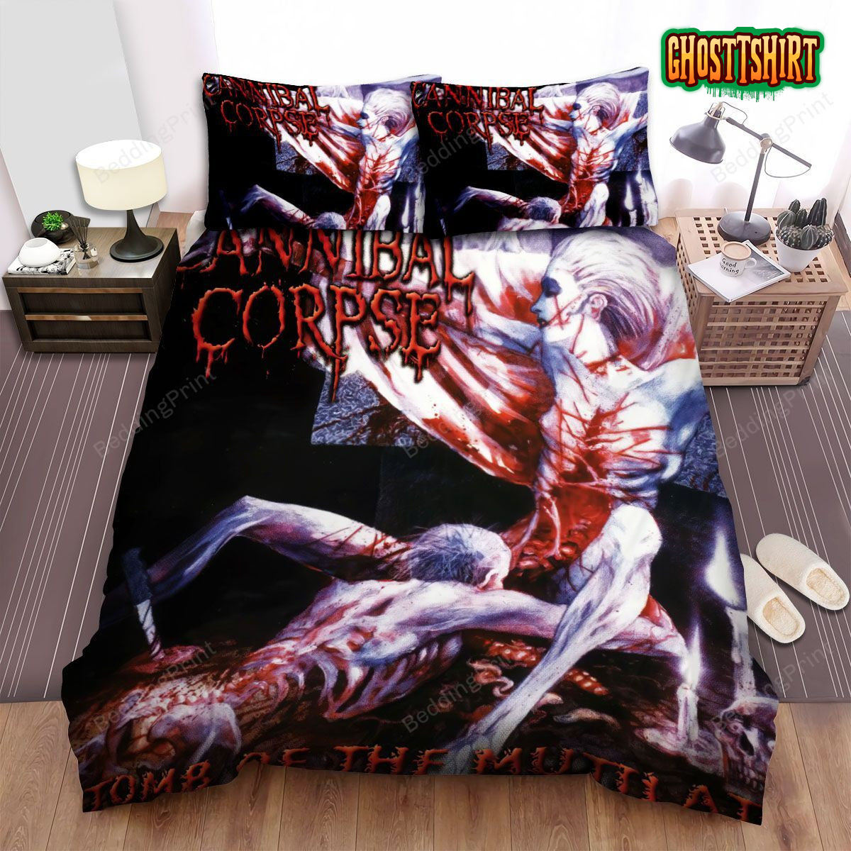 Cannibal Corpse Tomb Of The Mutilated Album Art Cover Bed Sheets Duvet Cover Bedding Set